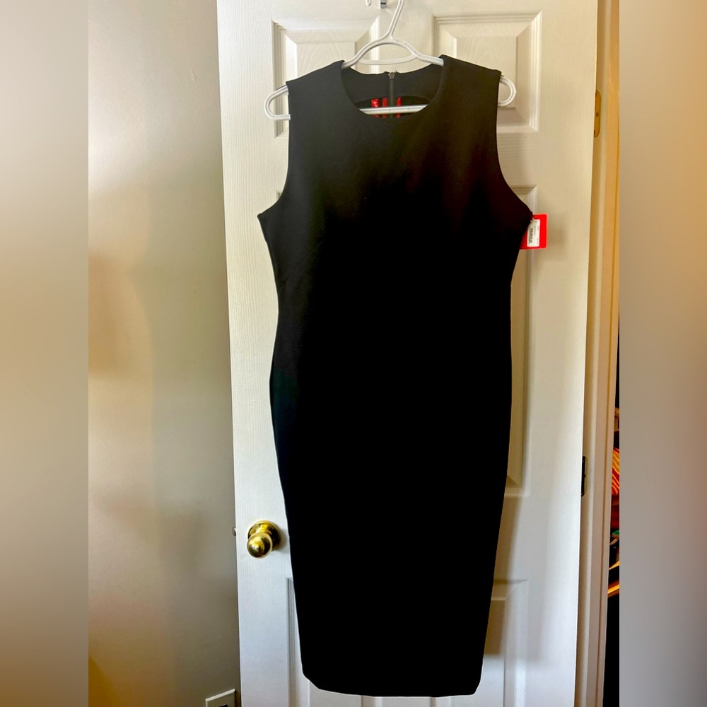 STUNNING *SPANX NWT black Bodycon Sheath Dress, Size Large